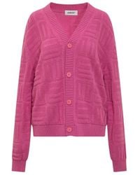 Ambush - Monogram-Knitted Buttoned V-Neck Cardigan - Lyst