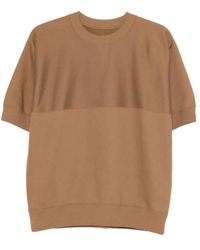 Jil Sander - Panelled Crew-Neck T-Shirt - Lyst
