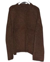 Uma Wang - Crewneck Vertical Ribbed Knit Sweater - Lyst