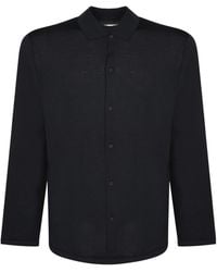 Emporio Armani - Button-Up Collar Cardigan - Lyst