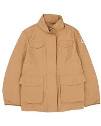 Moncler - Logo Patch High Neck Jacket - Lyst