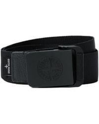 Stone Island - Embossed Buckle Belt - Lyst