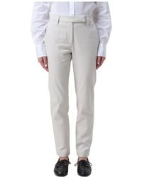 Brunello Cucinelli - Cigarette Trousers - Lyst