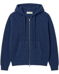 DUNST - Ribbed-Knit Zip-Up Hoodie - Lyst
