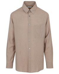 Lemaire - Gingham-Check Button-Up Shirt - Lyst