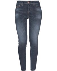 DIESEL - Dark Wash Stretch Jeans - Lyst