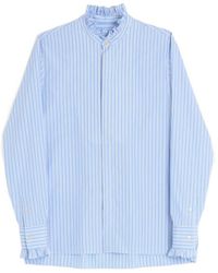 Valentino - Striped Button-Up Shirt - Lyst