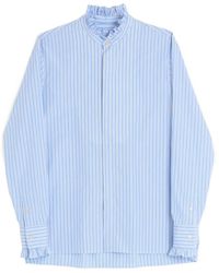 Valentino - Striped Button-Up Shirt - Lyst