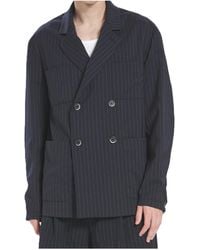 Barena - Siroco Pinstripe Double-Breasted Blazer - Lyst