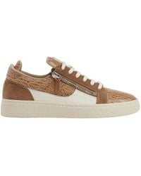 Giuseppe Zanotti - Gz94 Zip Detailed Lace-Up Sneakers - Lyst