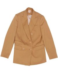Max Mara - Mxmegrege Double-Breasted Blazer - Lyst