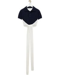Loewe - Open Back Polo Sweater - Lyst