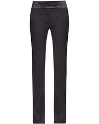 Ferragamo - Front Crease, Freshly Cut Wool Casual Pants - Lyst