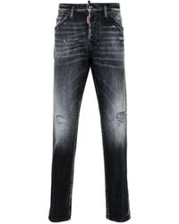 DSquared² - Cool Guy Distressed Slim-Leg Jeans - Lyst