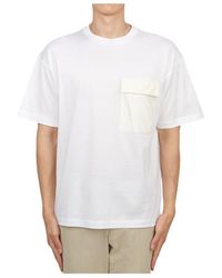 Herno - Round Neck Short Sleeve T-Shirt - Lyst