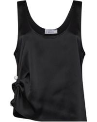 GIUSEPPE DI MORABITO - Crystal-Embellished Ruched Top - Lyst