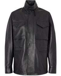 Gabriela Hearst - Long-Sleeved Leather Jacket - Lyst