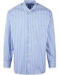 Comme des Garçons - Comme Des Garçons Shirt Striped Buttoned Shirt - Lyst