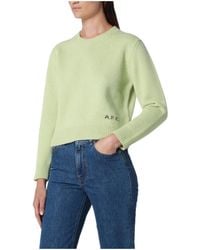 A.P.C. - Logo-Embroidered Sweater - Lyst