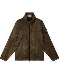 Stone Island - Light Jacket With Anti-Drop And Concealed Hood - Lyst