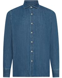 Seventy - Long Sleeved Denim Shirt - Lyst
