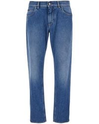 Dolce & Gabbana - Logo Embroidered Slim-Fit Jeans - Lyst