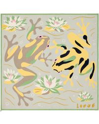 Loewe - Double-Sided Silk Scarf - Lyst