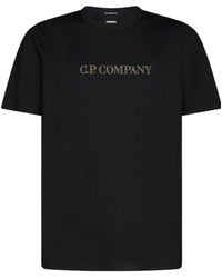 C.P. Company - Embroidered-Logo Cotton T-Shirt - Lyst