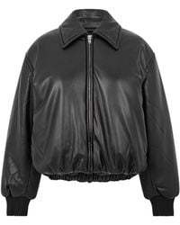 Acne Studios - Coated Long Sleeve Oversized Fit Bomber Jacket - Lyst