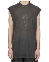 Rick Owens - Tower Jumbo Sl Faded T-Shirt - Lyst