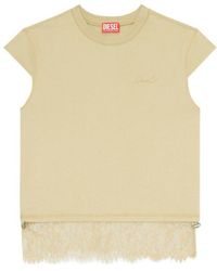 DIESEL - T-Luna Lace-Trim Top - Lyst