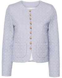 Celine - Cotton Single-Breasted Jacket - Lyst