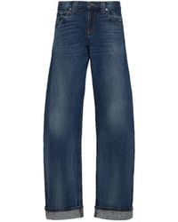 KHAITE - Danielle Cotton Blend Straight Leg Jeans - Lyst