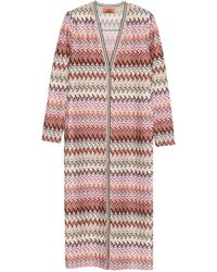 Missoni - Zigzag-Pattern Cardi-Coat - Lyst