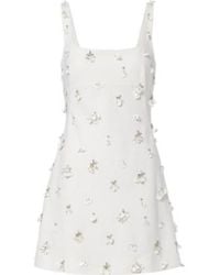 Jonathan Simkhai - Ziva Embellished Crepe Mini Dress - Lyst