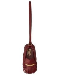 Tod's - Gommino Fringe Leather Keyring - Lyst