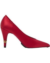 Versace - Satin Pointed-Toe Stiletto Heels - Lyst