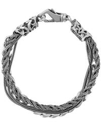 Emanuele Bicocchi - Chain And Braided Bracelet - Lyst