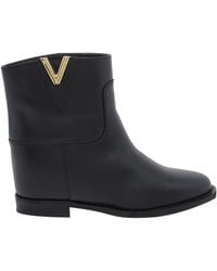 Via Roma 15 - Round-Toe Ankle Boots - Lyst