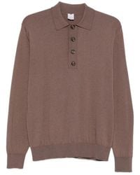 Eleventy - Long-Sleeve Polo Shirt - Lyst
