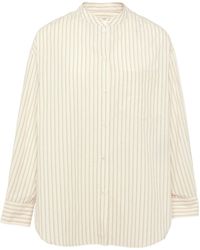 Yves Salomon - Long-Sleeve Striped Shirt - Lyst