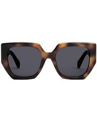 Celine - Logo Sign Extra-Large Frame Sunglasses - Lyst
