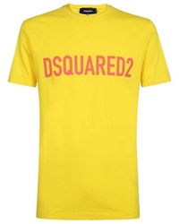 DSquared² - Logo Printed Crewneck T-Shirt - Lyst