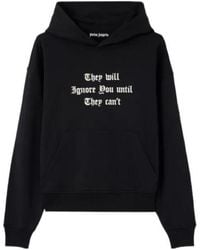Palm Angels - Text-Print Kangaroo Hoodie - Lyst