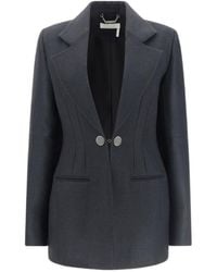 Chloé - Chloé Double-Breasted Tailored Blazer - Lyst