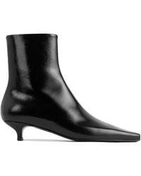 TOTEME - Totême Slim Ankle Kitten-Heel Boots - Lyst