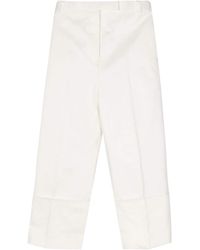 Thom Browne - Pressed-Crease Tapered Trousers - Lyst