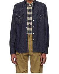 RRL - Long-Sleeved Denim Shirt - Lyst