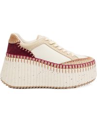 Chloé - Color-Blocked Patchwork Cake Shoes - Lyst