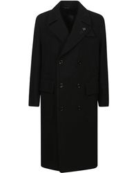 Lardini - Double-Breasted Tailored Coat - Lyst